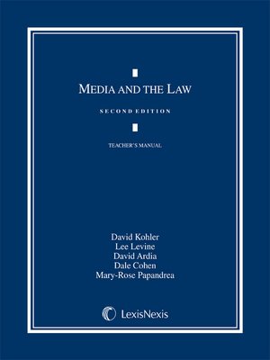 cover image of Media and the Law